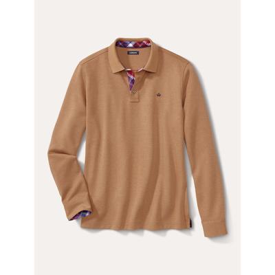 Walbusch Herren Premium Poloshirts Supersoft Beige Image