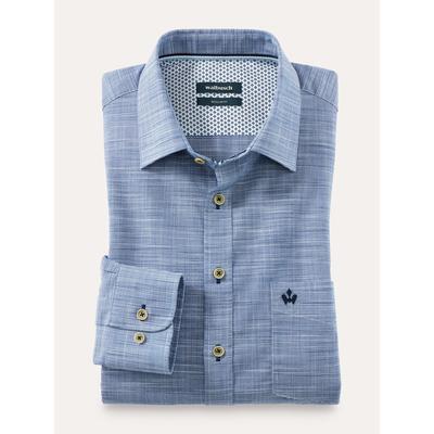 Walbusch Herren Soft-Tropical Hemd Blau Image