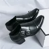 Mode High Heels Männer Schuhe PU Spitz Doppel Taste Täglichen Friseur Schuhe Atmungsaktive Bankett Männer Schuhe Große Größe 38-46