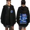 KPop Demon Hunters Film Derpy Tiger Zipper Hoodies Mode Hip Hop Zip Up Kapuzenpullover Männer Frauen Kleidung Pullover Jacke