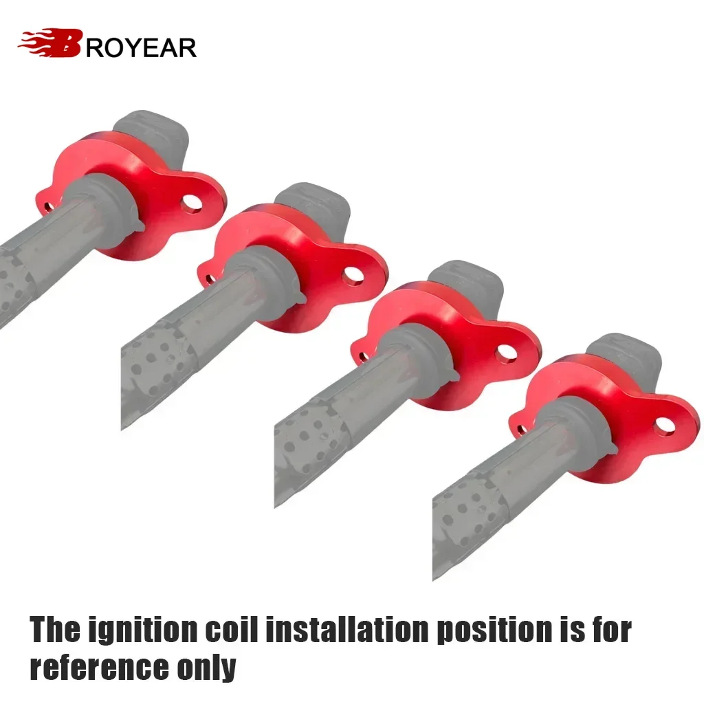 Broyear Hochwertige Coilpack-Adapterplatten aus Billet-Aluminium für VW AUDI GTI GLI Passat Golf 1.8T 2.0TFSI Image