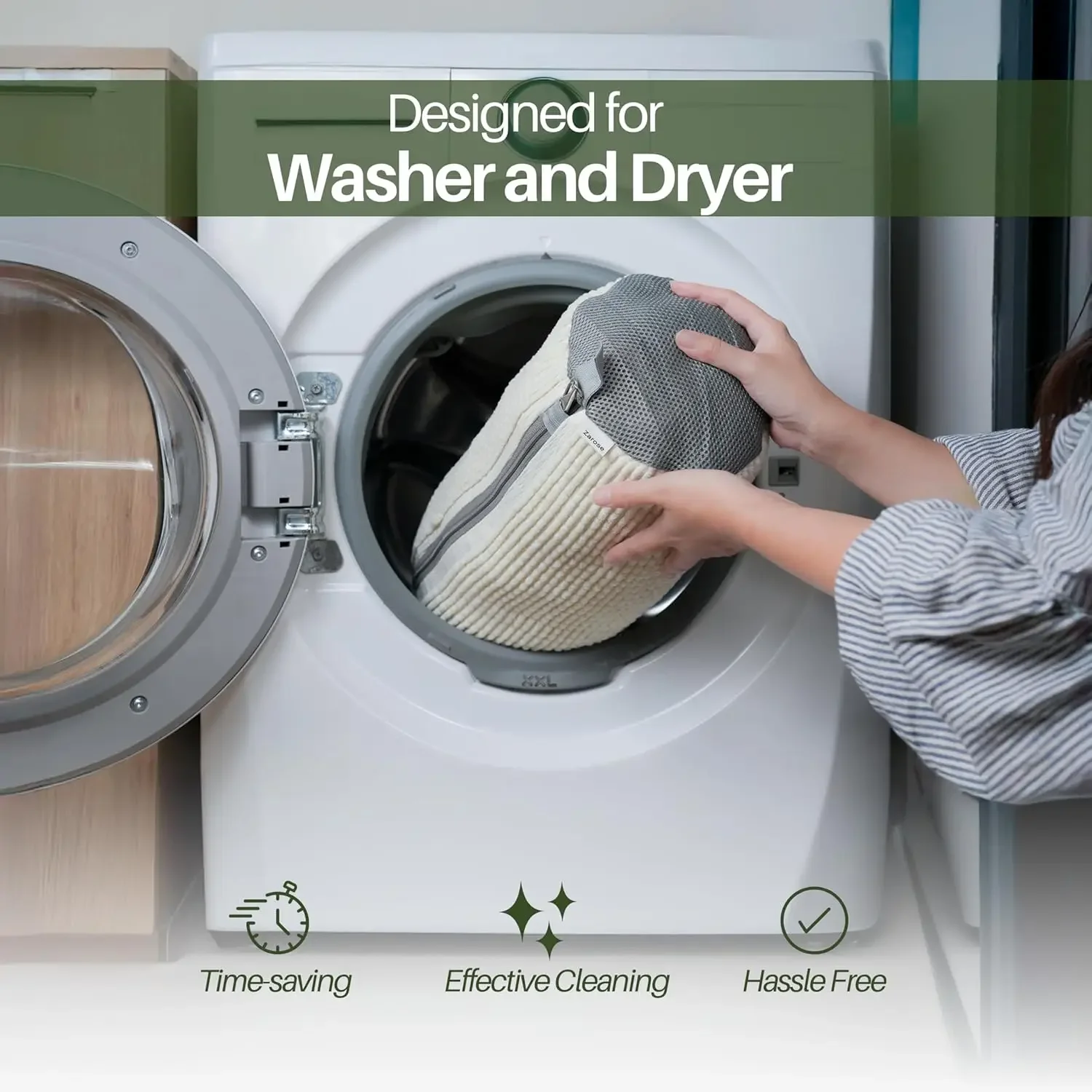 1/2Pcs Shoe Washing Machine Bag,Quick Easy Cleaning,Laundry Shoe Bag for Washer and Dryer,Suitable for All Shoe Types,Reusable