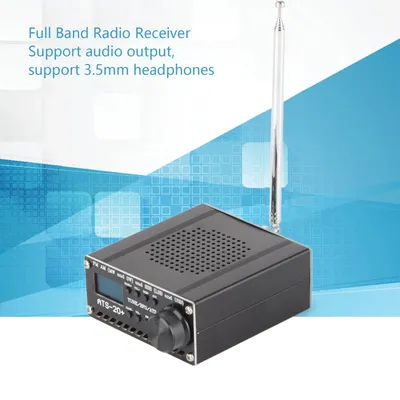 Full Band Radio Receiver AM LW MW SW SSB LSB USB Scanner Portable with Antenna ATS‑20+ Si4735 Full Band Radio Receiver