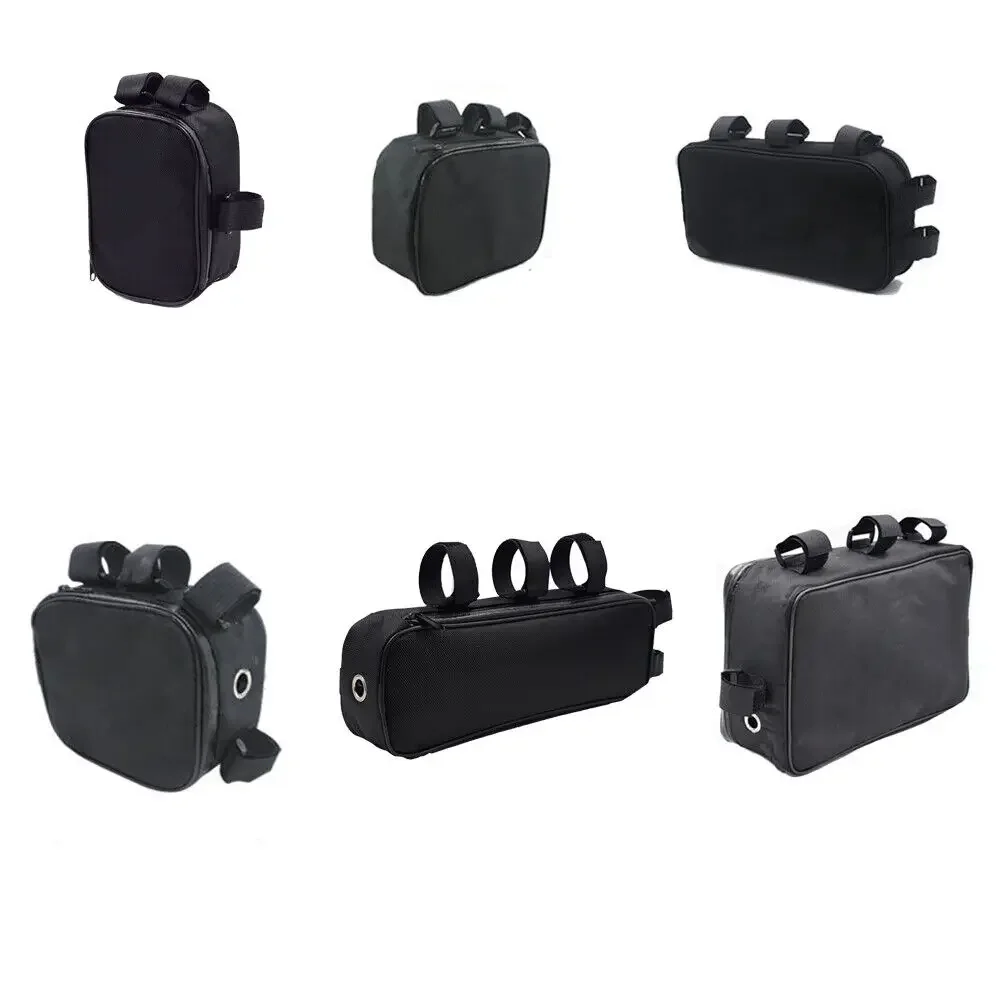 Fahrrad Fahrrad Rohr Rahmen Pack Tasche Fall Batterie li-ion Werkzeug Box Lagerung MTB Ebike Batterie li-ion Werkzeug Box Lagerung hängen Image