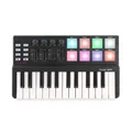 Controller MIDI Controller tastiera MIDI USB portatile a 25 tasti con 8 trigger pad retroilluminati colorati Controller MIDI portatile
