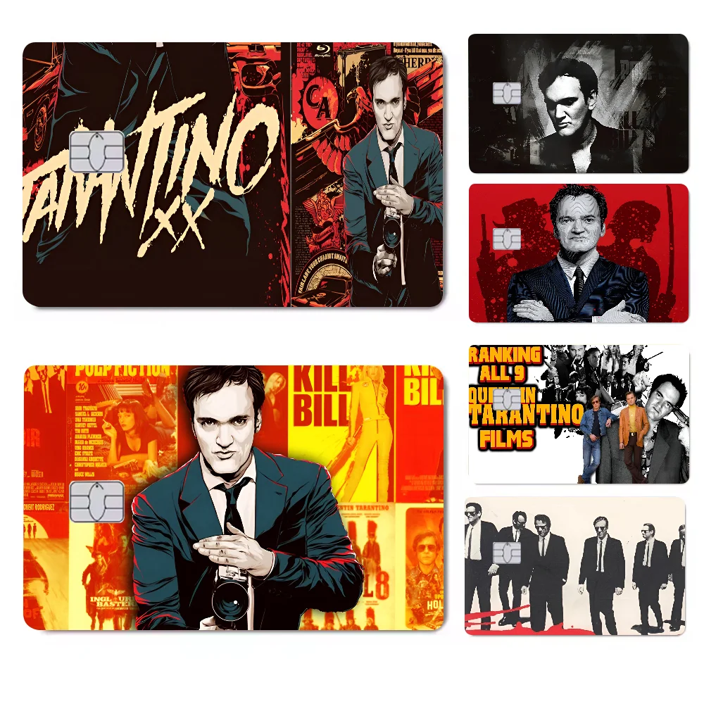 Tarantino Fußmatte Anime Young Creidt Card Debit Card 1 Set mit 4 Stück Aufkleberfolienhülle Frontband für kleinen großen Chip ohne Chip Image