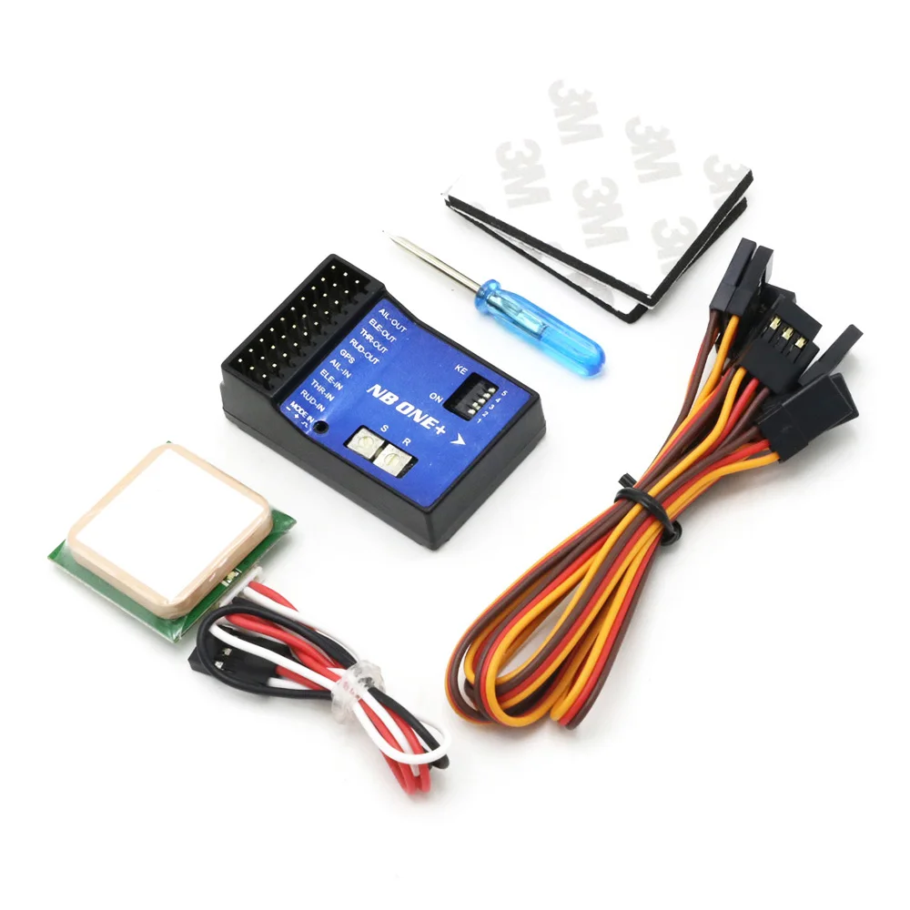 NB One 32-Bit-Flugsteuerung, integrierter 6-Achsen-Gyro mit Höhenhaltemodus + GPS-Modul für FPV RC Starrflügelflugzeugmodell