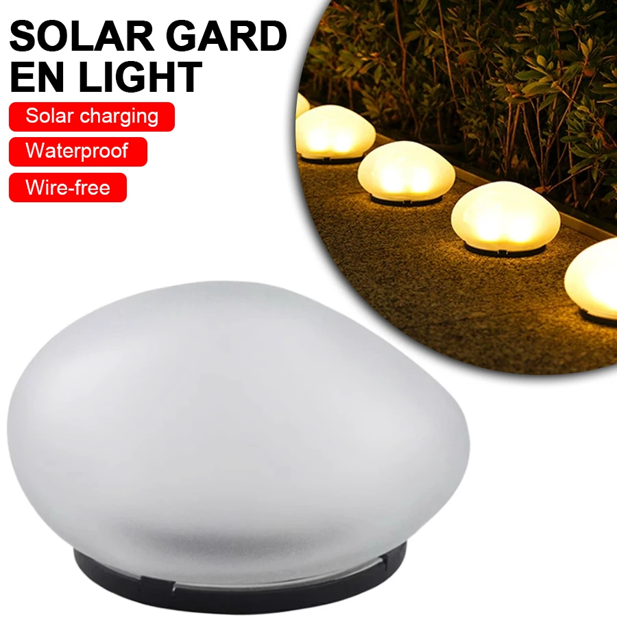 Solar-Steinlichter für den Außenbereich, wasserdichtes solarbetriebenes Felslicht, Landschaftsbau-Strahler für den Außenbereich, Solar-Gartenlichter für den Außenbereich Image