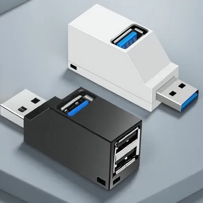 USB Hub 3 Port High Speed USB 2.0 USB 3.0 Splitter for Laptops and Computers Portable Multi Device Connector