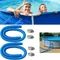 Tuyaux de piscine pour piscines hors sol, paquet de 2 tuyaux de remplacement de pompe de piscine, 1.25X59 pouces, supports de tuyaux de piscine, accessoire de piscine