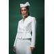 Coast Womens Lisa Tan Boucle Sequin Fitted Jacket With Belt - White - Size 16 UK | Coast Sale | Discount Designer Brands