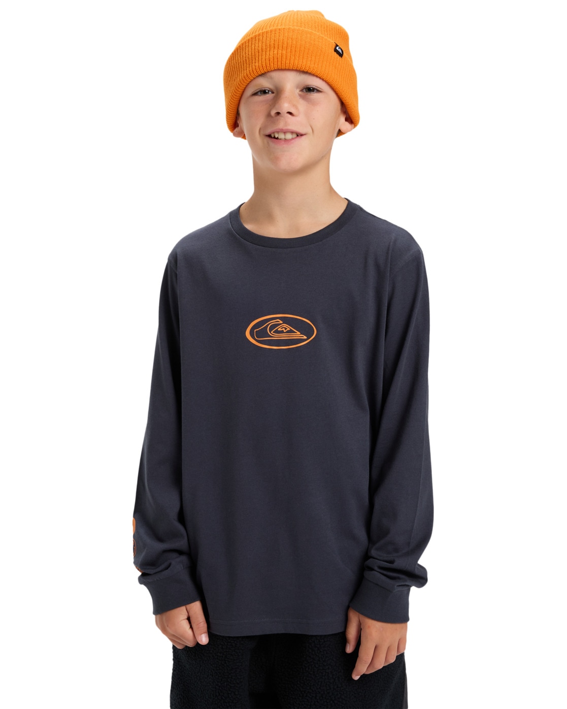 Langarmshirt QUIKSILVER "Evo Quik Rituals", Kinder, Gr. 12(148-156cm), india ink, 100% Baumwolle, Shirts Image