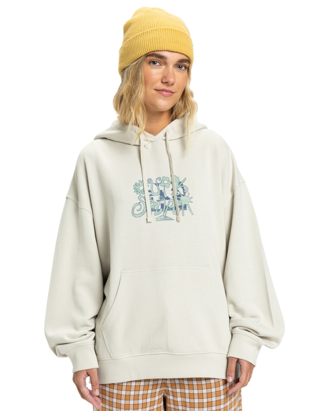 Kapuzensweatshirt QUIKSILVER "Standard", Damen, Gr. M, moonstruck, 100% Baumwolle, Sweatshirts
