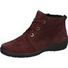 Winterboots WALDLÄUFER "HESNA", Damen, Gr. 7,5 (41), rot (bordeaux), Veloursleder, unifarben, sportlich, Schuhe, Stiefelette, Schnürboots in Komfortweite H = sehr weit