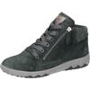 Sneakerboots WALDLÄUFER "H-TERESA", Damen, Gr. 7 (40,5), grün (dunkelgrün), Veloursleder, Nappaleder, unifarben mit Farbeinsatz, sportlich, Schuhe, Schnürboots, Stiefelette, Bequemschuh in Komfortweite H (= sehr weit)