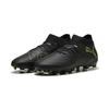 Fußballschuh PUMA "FUTURE 8 PRO FG/AG Fußballschuhe Jugendliche", Kinder, Gr. 34, schwarz fizzy light grün terrain gelb, Obermaterial: Textil, Synthetik; Futter: Textil, Synthetik; Innensohle: Textil; Laufsohle: Synthetik, Schuhe