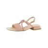 Riemchensandale PAUL GREEN "Paul Green Sandalen Lederimitat", Damen, Gr. 39, beige, Lederimitat, casual, Schuhe