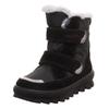 Winterstiefel SUPERFIT "FLAVIA WMS: Mittel", Kinder, Gr. 33, schwarz, Veloursleder, Polyester, Leder, casual, Schuhe, Stiefel mit wasserdichtem GORE TEX, Größenschablone zum Download