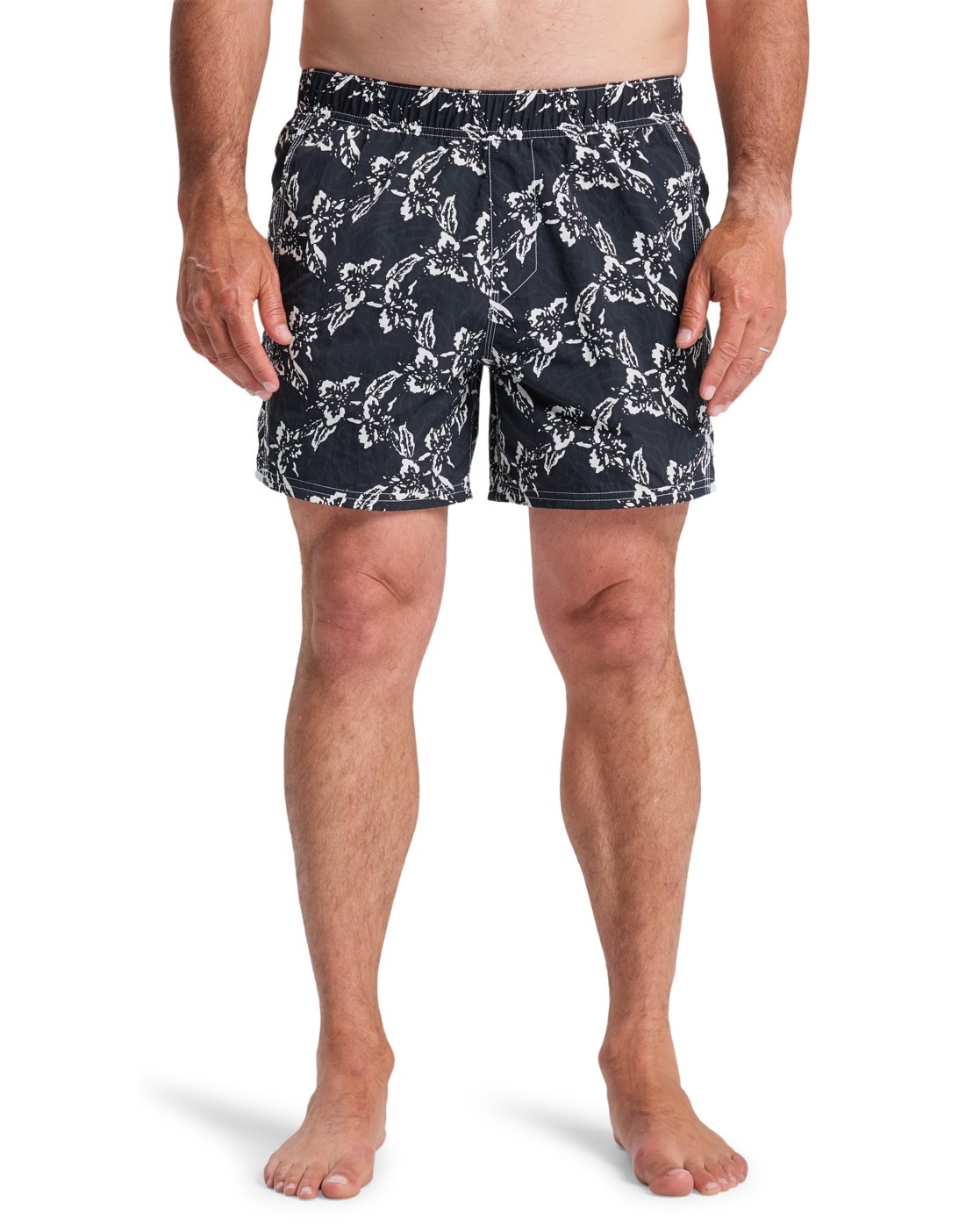 Boardshorts QUIKSILVER "Diamond Arch Printed 15", Herren, Gr. XL, schwarz interpetal, 53% Nylon, 47% Hmda (Nylon), Hosen Image