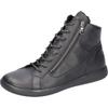 Sneakerboots WALDLÄUFER "H-CLOE", Damen, Gr. 5 (38), schwarz, Nappaleder, unifarben, casual, Schuhe, Schnürboots, Bequemschuh, Reißverschlüsse, in Komfortweite H