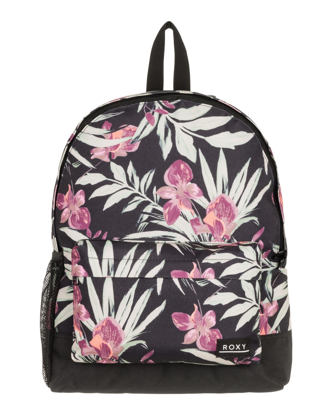 Tagesrucksack ROXY "Sugar Baby Bottle", Damen, grau (anthrazit wind swept floral), Polyester, Rucksäcke Image