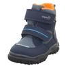 Winterboots SUPERFIT "HUSKY1 WMS: mittel", Kinder, Gr. 28, blau (blau, orange), Textil, casual, Schuhe, Snowboots mit wasserdichtem GORE TEX, Größenschablone zum Download