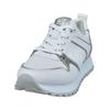 Sneaker BAGATT "BAGATT Sneaker Nappaleder", Damen, Gr. 37, weiß (weiß, silber), Nappaleder, casual, Schuhe