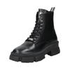 Schnürstiefelette STEVE MADDEN "STEVE MADDEN Stiefelette Leder", Herren, Gr. 43, schwarz, Leder, casual, Schuhe