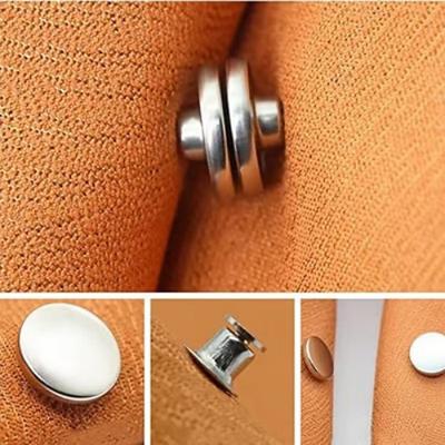 16pcs Magnetic Curtain Clip, Strong Magnetic Curtain Closures for Blackout, Removable Snap Button Holders for Drapes, Light Blocking Tiebacks, No Drill Fixing Buckles
