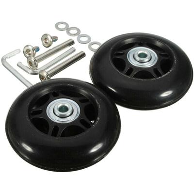 Lntyq - Ersatzrollen für Gepäck – 60 mm x 24 mm – 2er-Pack – Universal-Gummirollen – Image