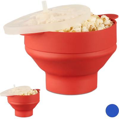 2 x Popcorn Maker Silikon für Mikrowelle, zusammenfaltbarer Popcorn Popper, Zubereitung ohne Öl, Image