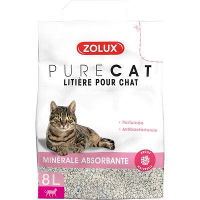 Purecat Mineralische, absorbierende, parfümierte Streu 8L Zolux Image