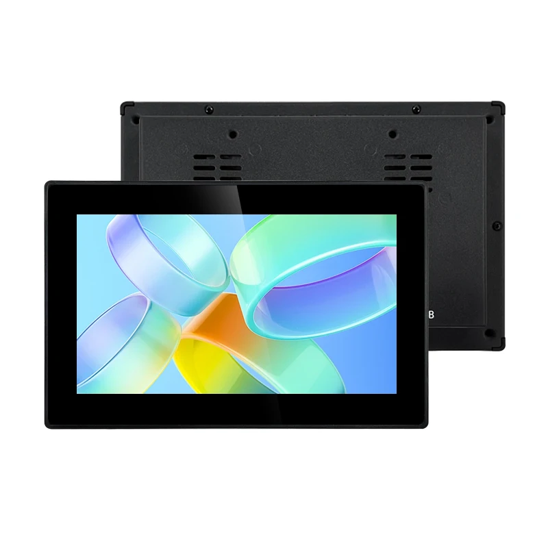 Écran LCD 7 pouces 1024x600 16:9, boîtier métallique, écran tactile, moniteur industriel avec HD-MI VGA USB