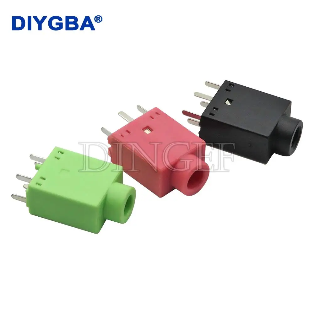 10PCS PJ-358 3,5 MM kopfhörer jack buchse Stecker 180 grad vertikale 5PIN PJ358 Image