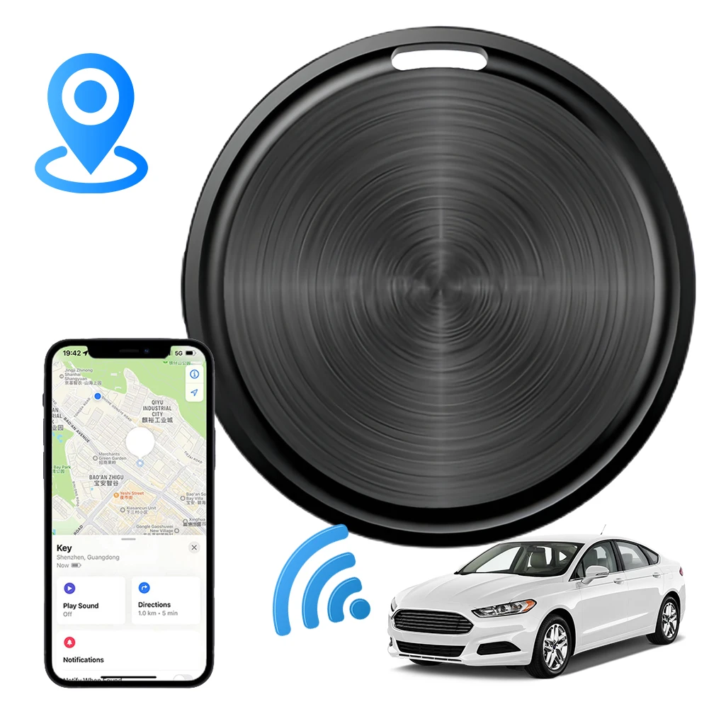 Mini-Bluetooth-Tracker für Android, funktioniert mit Google, Find My Device App, Schlüsselfinder, Artikellocator, Smart Tag für Haustiergepäck, Geldbörse Image