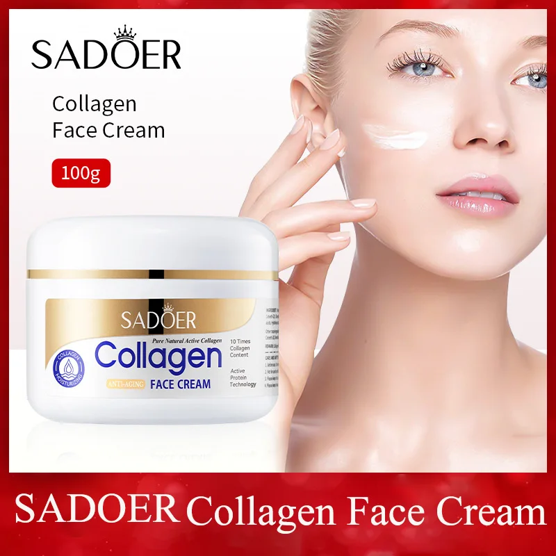 SADOER Kollagen Straffende Gesichtscreme Hautpflege Feuchtigkeitsspendende Feuchtigkeitsspendende Gesichtscremes Faical Cream Beauty Gesichtspflegeprodukte Image