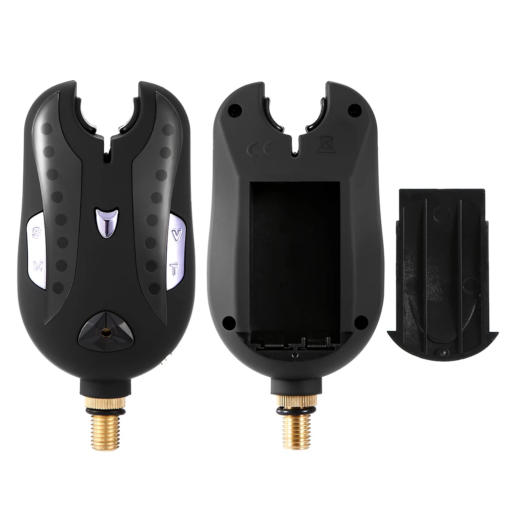 Lixada Wireless Digital Angeln Alarm Angeln Biss Alarme Set Angeln Empfänger Sound Alert Kit Led Alarm Anzeige mit Tragbare Image