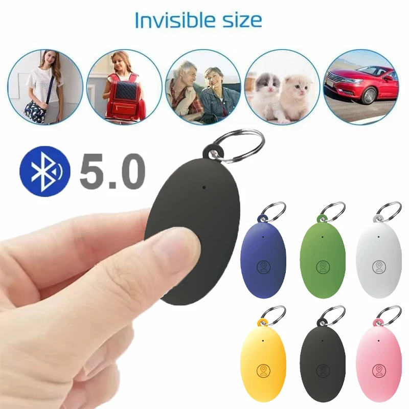 Mini GPS Tracker Bluetooth 5,0 Anti-Verloren Gerät Pet Kinder Tasche Brieftasche Tracking Für Ios Android Smart Tag Finder locator Zubehör Image