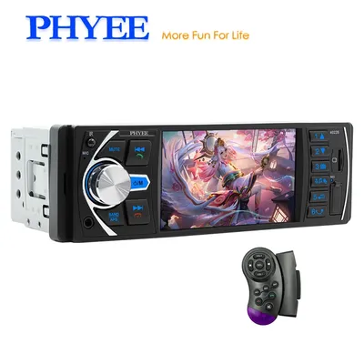 Car Radio Bluetooth, 1 Din, MP5 Player, Handsfree, USB TF Aux FM Stereo, Steering Wheel Remote, Backup Camera, Head Unit 4022B