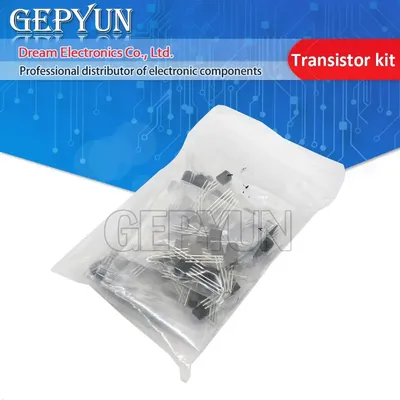 BC337 BC327 2N2222 2N2907 2N3904 2N3906 S8050 S8550 A1015 C1815 10 Werte x10 Stück = 100 Stück Transistoren Set Pack Transistor Kit TO-92 Image