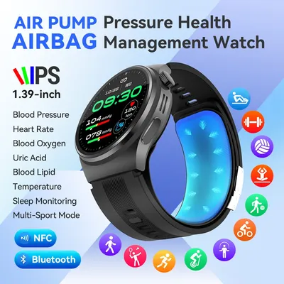 For HUAWEI New SmartWatch Accurate Blood Pressure Measurement Watches Blood Lipid ECG Smart Watch NFC Health Fitness Sport