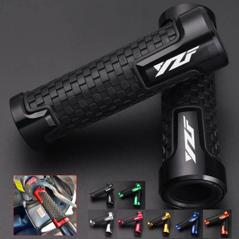 Für YAMAHA YZF R1 R3 R6 R15 R25 R125 2017-2021 YZF Motorrad 7/8 "22mm Universal Motorrad Griff lenker Hand Bar Grip Image