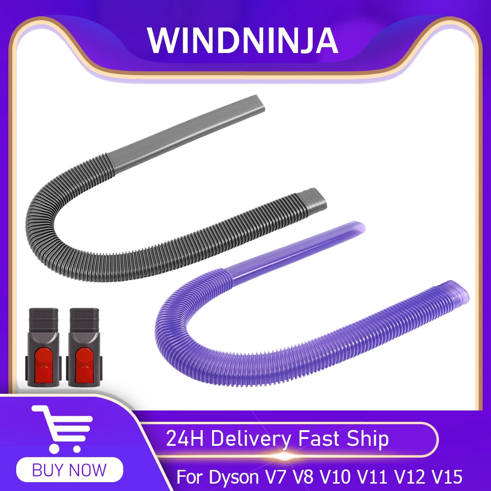 Trockner-Entlüftungsreiniger-Set, Schlauchaufsatz für Dyson V7 V8 V10 V11 V12 V15 Akku-Staubsauger, perfektes flexibles Fugendüse Image