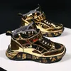 High Top Plüsch Winter Sneakers für Jungen Luxus Gold Glitzer Kinder Designer Sneakers Bequeme Leder Kinder Sportschuhe