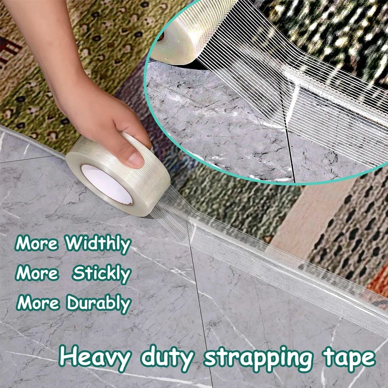 Mono-Filament-Umreifungsband, strapazierfähig, transparent, verstärkt, Verpackung, Fiberglasband, 100/50/30/10 mm x 25 m Image