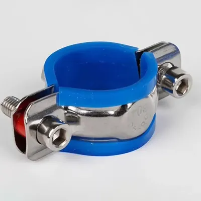 Round Hose Clamp 20/25/32/40/50/63mm PPR/PVC Nut Hoop Water Pipe Gas Pipe Fastener Carbon Steel Rubber Nut Hoop Pipe Holder