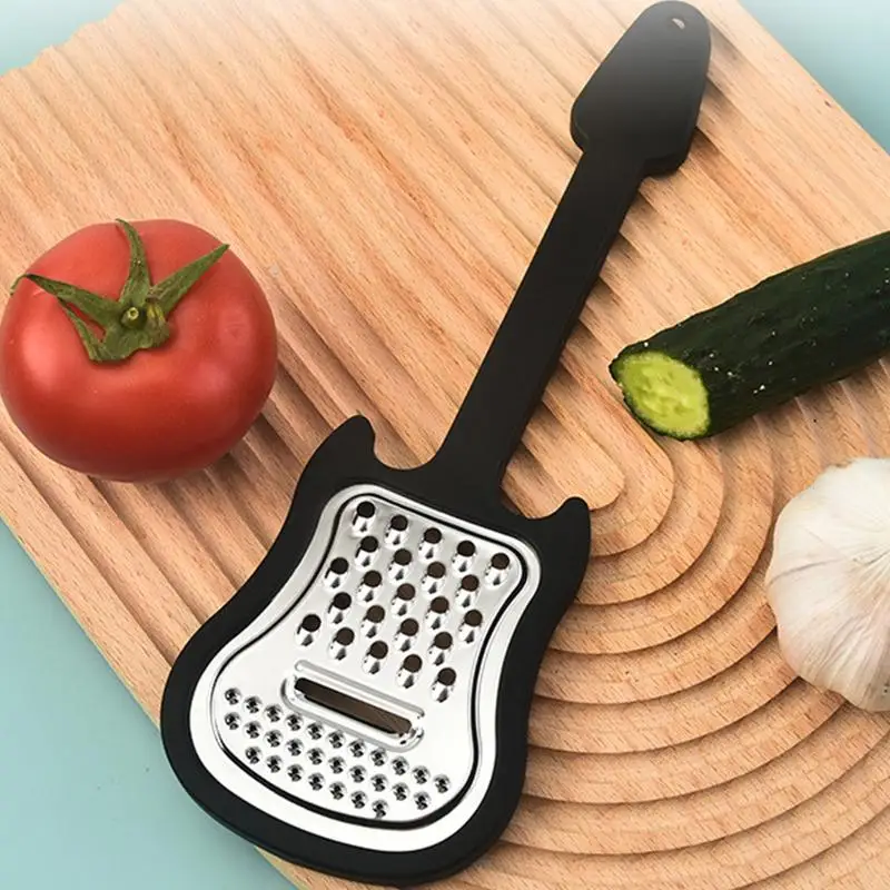 Gitarre Form Obst Reibe Obst schälen messer Handheld Käse Reibe Kartoffel Schäler Obst Zellstoff Brecher Für Küche Gadgets Werkzeug