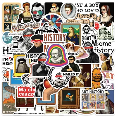 50 Stück lustige Cartoon-Geschichte-Charaktere-Aufkleber für Gepäck, Laptop, Gitarre, Telefon, Fahrrad, wasserdichte Graffiti-Vinyl-Aufkleber Image