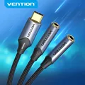Vention Audio Splitter USB C a doppio jack da 3,5 tipo C a 3,5 mm Aux Doppi auricolari Adattatore audio per USB-C Tablet Telefono Laptop