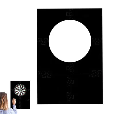 Dartscheiben-Wandschutz, EVA-Dartscheiben-Rückwand, Wandumrandung, 6 Stück, gespleißte Dartscheiben-Wandschutz, EVA-Dartscheiben-Rückwand Image